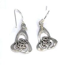 Sterling Silver Celtic knot Filigree Dangle Earring