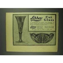 1902 Libbey Cut Glass Ad - No. 292 Vase, No. 211 Bowl