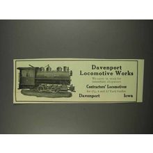 1913 Davenport Locomotive Works Ad