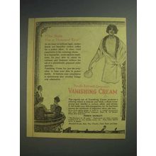 1913 Pond's Vanishing Cream Ad - The Night Has Eyes