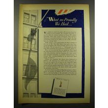 1940 Emblem of Liberty Ad - What So Proudly We Hail