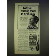 1940 Listerine Antiseptic Ad - Ability to Fight Colds