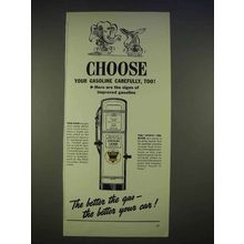 1940 Ethyl Gasoline Ad - Choose Carefully