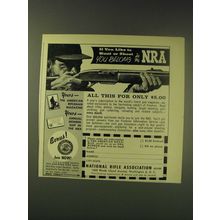 1964 NRA National Rifle Association Ad - If you like to hunt or shoot