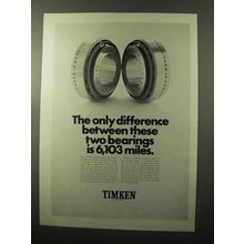 1970 Timken Tapered Roller Bearing Ad - Difference