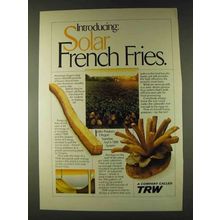 1979 TRW Company Ad - Solar French Fries