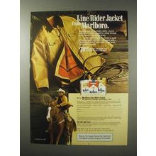 1984 Marlboro Cigarettes Ad - Line Rider Jacket