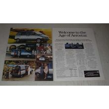 1985 Ford Aerostar Mini-Van Ad - Welcome to the age of Aerostar