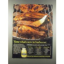 1985 Hellmann's Mayonnaise Ad - Barbeque Sauce Recipes