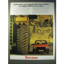 1989 Firestone Tires Ad - We recognise that some vehicles are Different