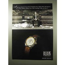 2004 Bill Blass Power Reserve Watch Ad - Tom Junod