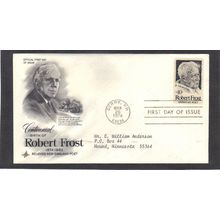 FDC Art Craft 1526 10c Robert Frost (Cachet-Typed/A) CV39558