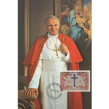 Pope John Paul 1984 Solomon Islands Postcard First Day Cover