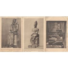 Limehouse Statue Of King Kha Sekhem 3x Old Egyptian Postcard s