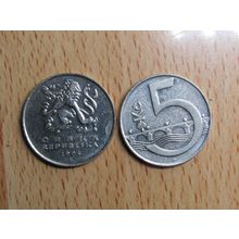 Czechoslovakia Ceska 1994 5 Koruna Coin