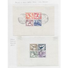 GERMANY 1936 OLYMPIC SPORT BLOCK 6 KARTON PAPER KIEL PMK, 5 ORDINARY STADIUM PMK