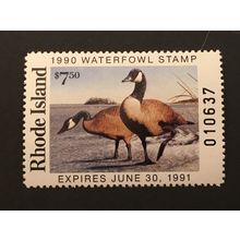 ICOLLECTZONE US Rhode Island 1990 #2 Duck Stamp VF NH