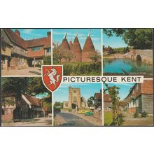 Multiview, Picturesque Kent, c.1960s - Salmon Postcard