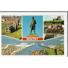 Yorkshire WHITBY Multi-View Postcard by Dennis (W.0754)