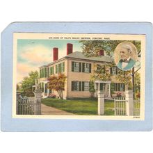 MA Concord Home Of Ralph Waldo Emerson Photo Top Right Corner ma_box2~925