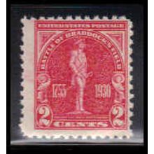 688 2c Battle of Braddock Average Plus MNH O2654