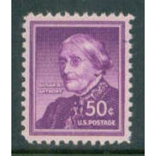 1051 50c Susan B. Anthony Fine MNH MA0146