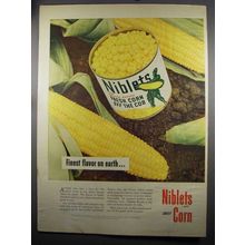 1952 Green Giant Niblets Corn Ad - Finest Flavor