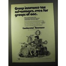 1971 Continental Assurance Ad - Group Insurance Tax