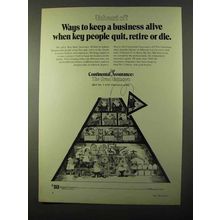 1971 Continental Assurance Ad - Keep Business Alive