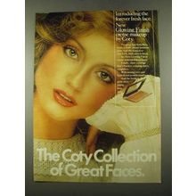 1975 Coty Glowing Finish Crme Makeup Ad - Great Faces