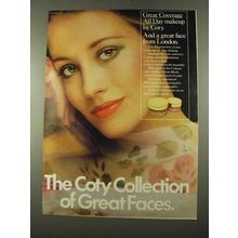 1975 Coty Great Coverage All Day Makeup Ad, Great Faces
