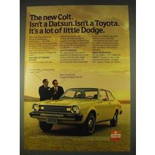 1978 Dodge Colt Two-Door Coupe Ad - Isn't Datsun