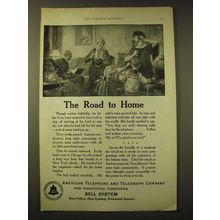 1924 AT&T Bell System Ad - The road to home
