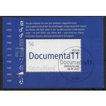 GER 2002 '11TH DOCUMENT MODERN ART' M/S FINE USED (EBID60-793XL)