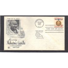 FDC Art Craft 1175 8c Mahatma Gandhi (Cachet-Label/A) CV41923