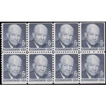 1393a 6c Dwight Eisenhower Fine MNH DG Pane/8 V4749