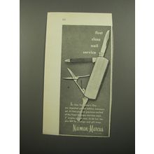 1951 Neiman-Marcus Manicure Set Ad - First class nail service
