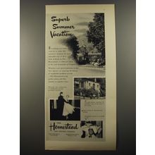 1954 The Homestead Resort Ad - Superb Summer Vacation