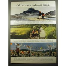 1954 British Travel Association Ad - Off the beaten track.. in Britain