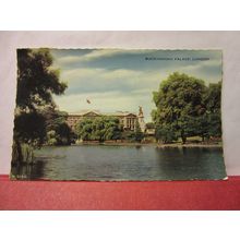 BUCKINGHAM PALACE, LONDON used vintage postcard by Valentine. 1958 pm #