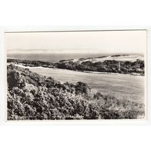 Isle of Wight from the Golf Course Barton-on-Sea Postcard RP Hampshire