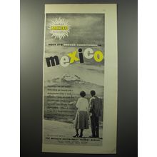 1955 Mexico Tourism Ad - Hot? It's Breeze Conditioned in Mexico