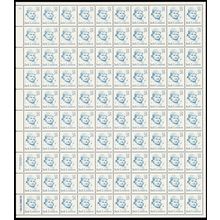 2182, 25¢ Jack London Complete Pane of 100 Stamps CV $72.50 - Stuart Katz