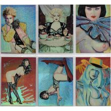 OLIVIA 3 ' LADIES , LEATHER & LACE ' 6 card sub set (1994)