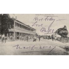 Harvey House Somerville Train Railroad Old USA 1907 Postcard