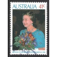 AUSTRALIA 1990: QUEEN'S BIRTHDAY - 41c USED (G4)