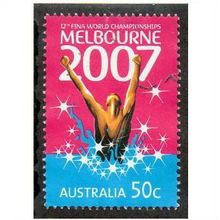 AUS 2007 50c 'MELBOURNE FINA CHAMPIONSHIPS' FINE USED (EBID14998)