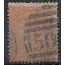 1867 SG94 4d Vermillion Plate 10 Good+ Used Letters "IA".
