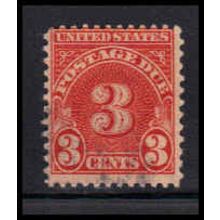 Used J82a 3c Postage Due Average K1436