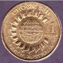 2011 Australia 1 Dollar coin CHOGM